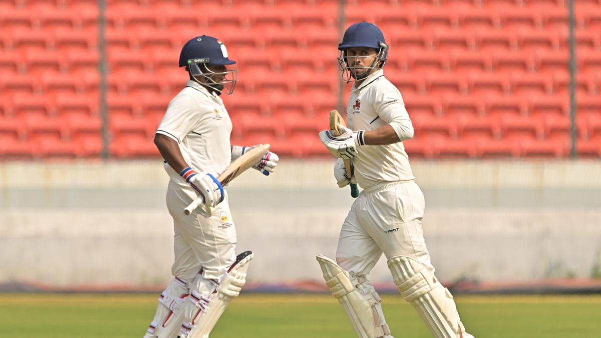 Ranji Trophy 2025-26: Sarfaraz, Siddhesh centuries help Mumbai take control against Hyderabad on Day 1